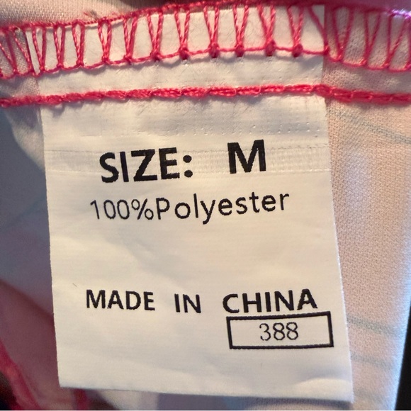 Hot pink and orange floral print dress featuring ruffled sleeves medium - Picture 8 of 11